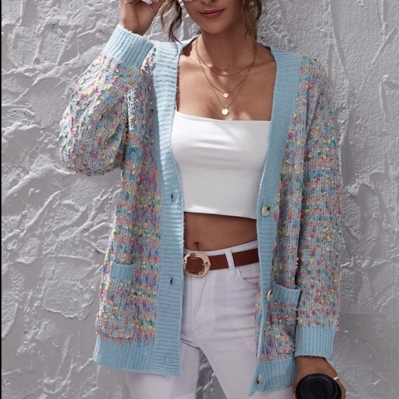 Button oversized cardigan coat - Picture 14 of 15